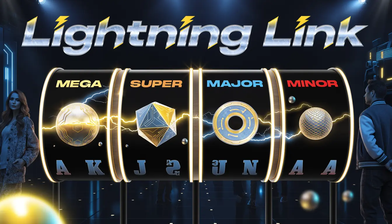 Lightning Link slot layout with four connected reels