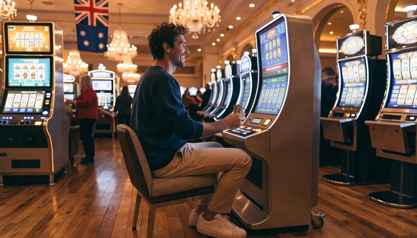Player enjoying free spins on slot machine